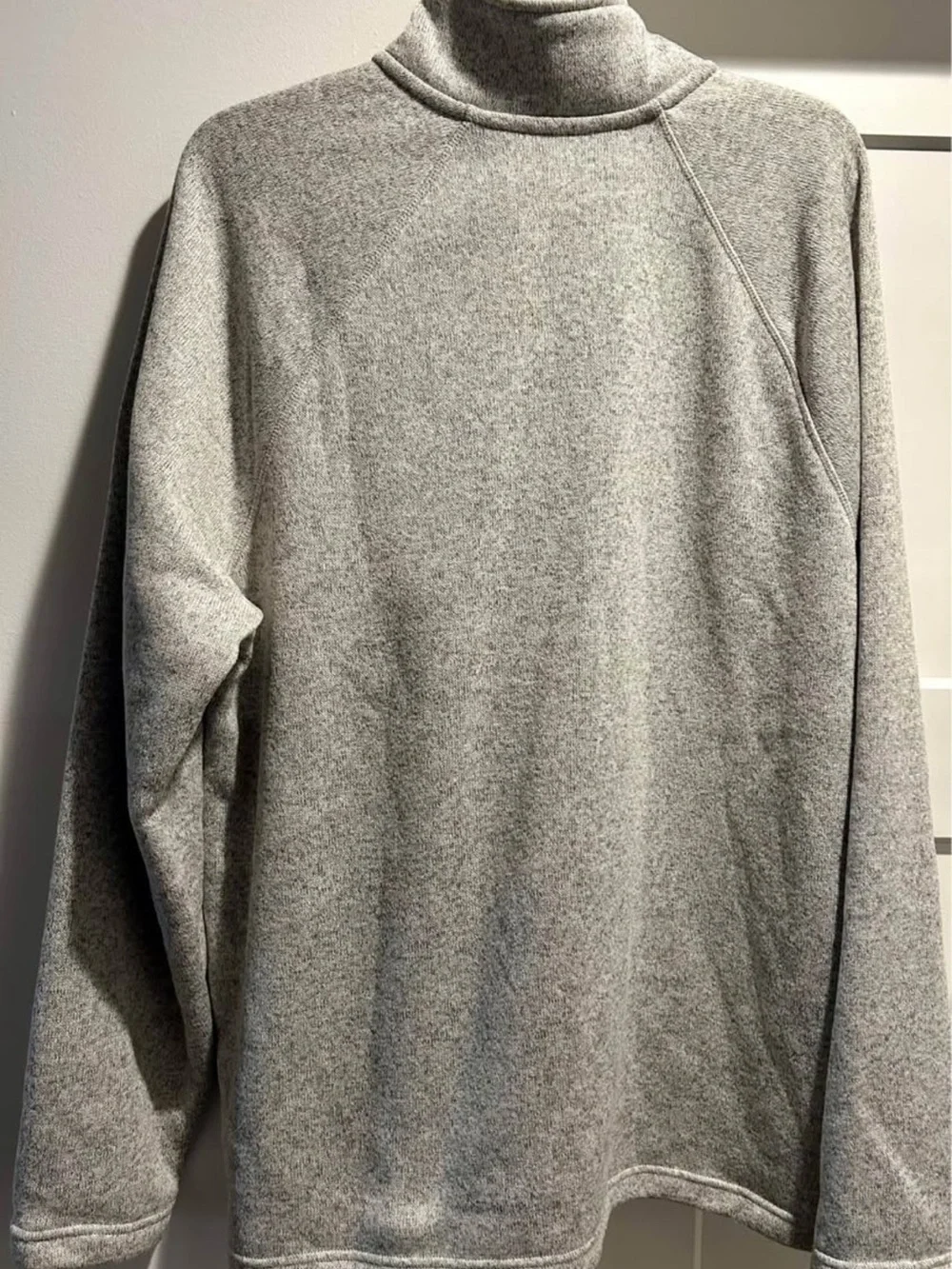 Eddie Bauer Men’s Sweater Fleece 1/4 Zip Pullover - Light Gray (Size XL)